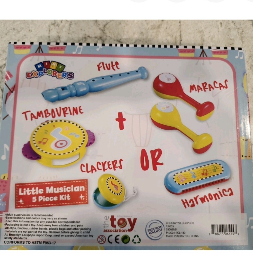 Mini Explorers Little Musician 5 Piece Toy Musical Set Ages 2+ BRAND NEW - Picture 2 of 3